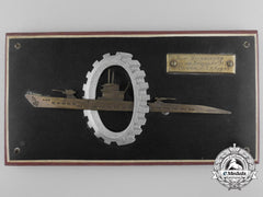 An August 1943 Kriegsmarine U-Boat Plaque