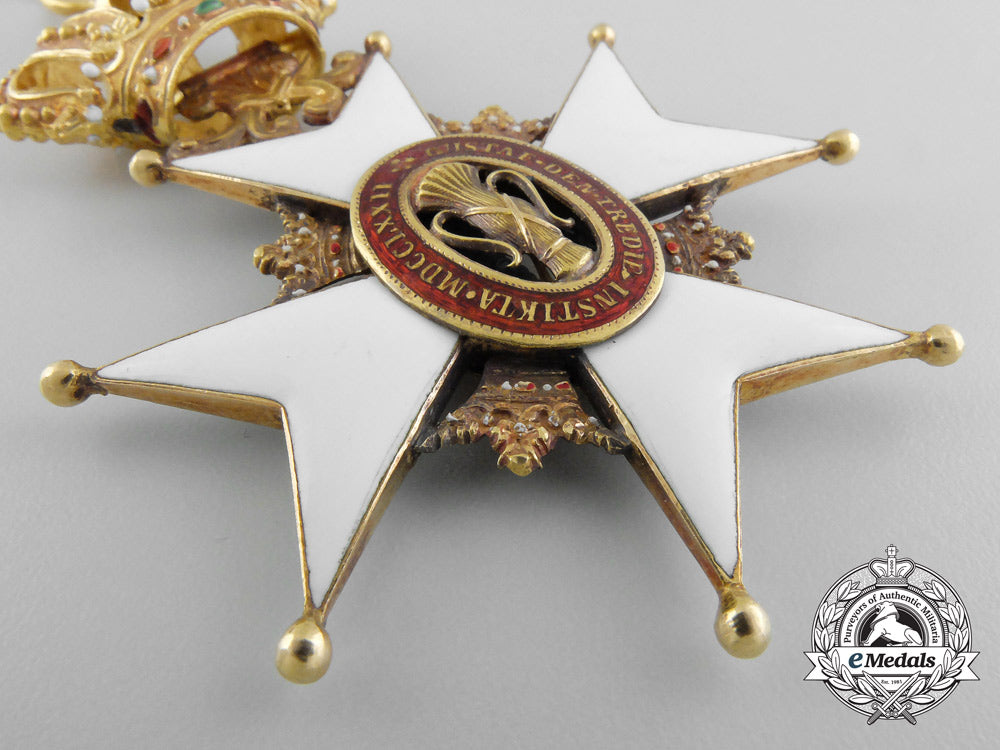sweden,_kingdom._an_order_of_vasa_in_gold,_grand_cross_badge_b_1766_1_1