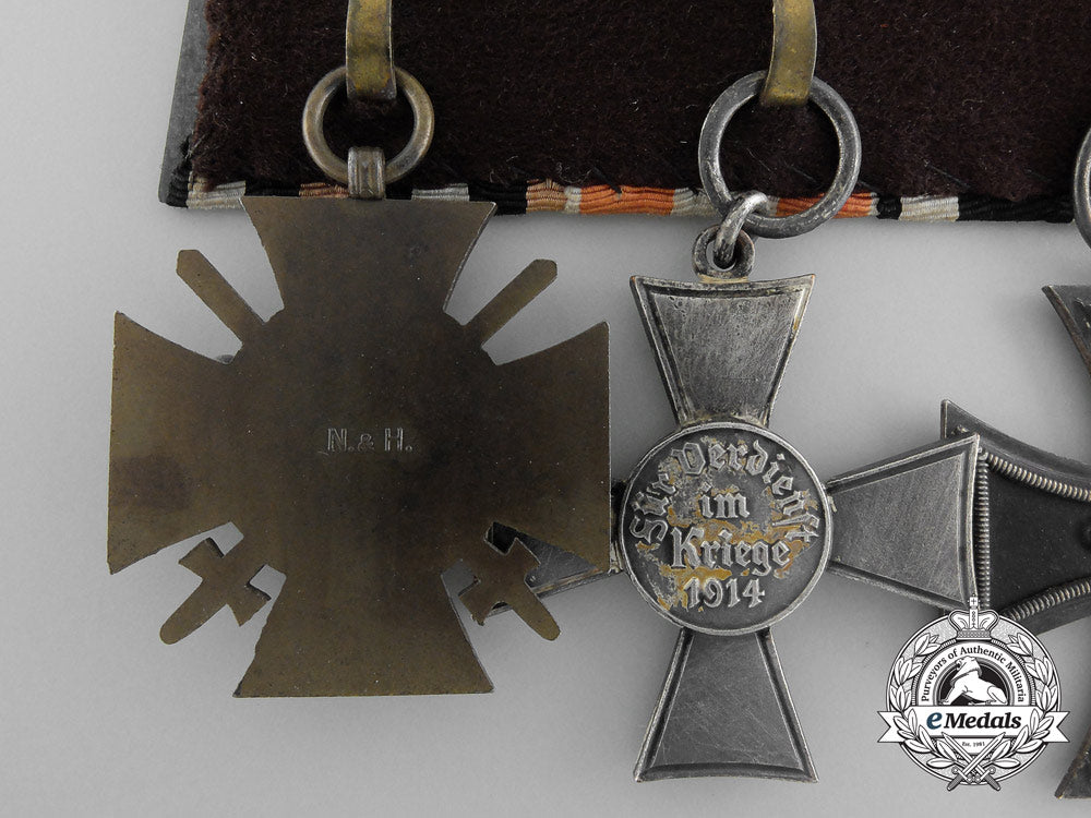 an_wwi_iron_cross_medal_pair;_marked_godet&_söhn_b_1828