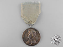 A Rare Napoleonic 1815 Brunswick Military Merit Medal' Silver Grade