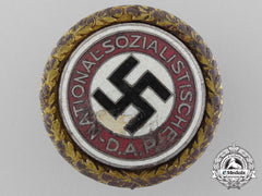 An Nsdap Golden Party Badge; Large Version