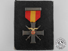 Norway, Occupied Territory. A Merit Cross With Swords, II Class Cross With Case