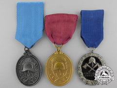 Three German Fire Fighters Medals And Awards
