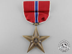 A Mint American Bronze Star With Box