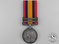 A Queen's South Africa Medal To Private W. Ferris; Wounded At Magersfontein
