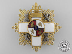 A Spanish Order Of Military Merit; 3Rd Class Cross With White Distinction 1938-1975