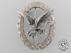 A Luftwaffe Radio Operator & Air Gunner Badge To Uffz. Deiss. 4. St Erfurt Kia