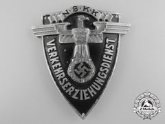 An Nskk Traffic Educator's  (Verkehrserziehungsdienst) Sleeve Badge