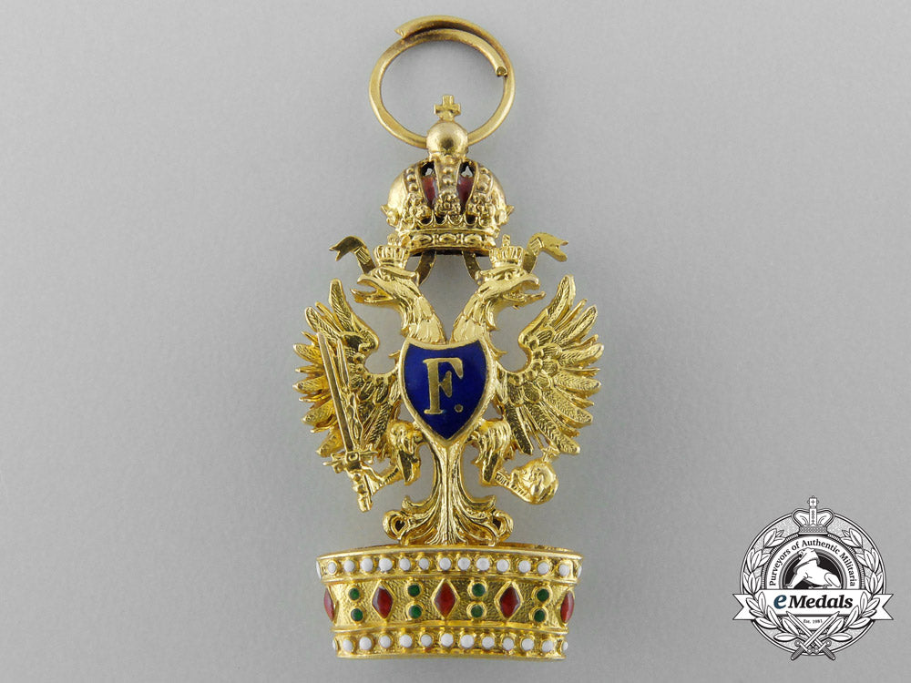 a_miniature_austrian_imperial_order_of_the_iron_crown_in_gold_by_mayer_b_2789