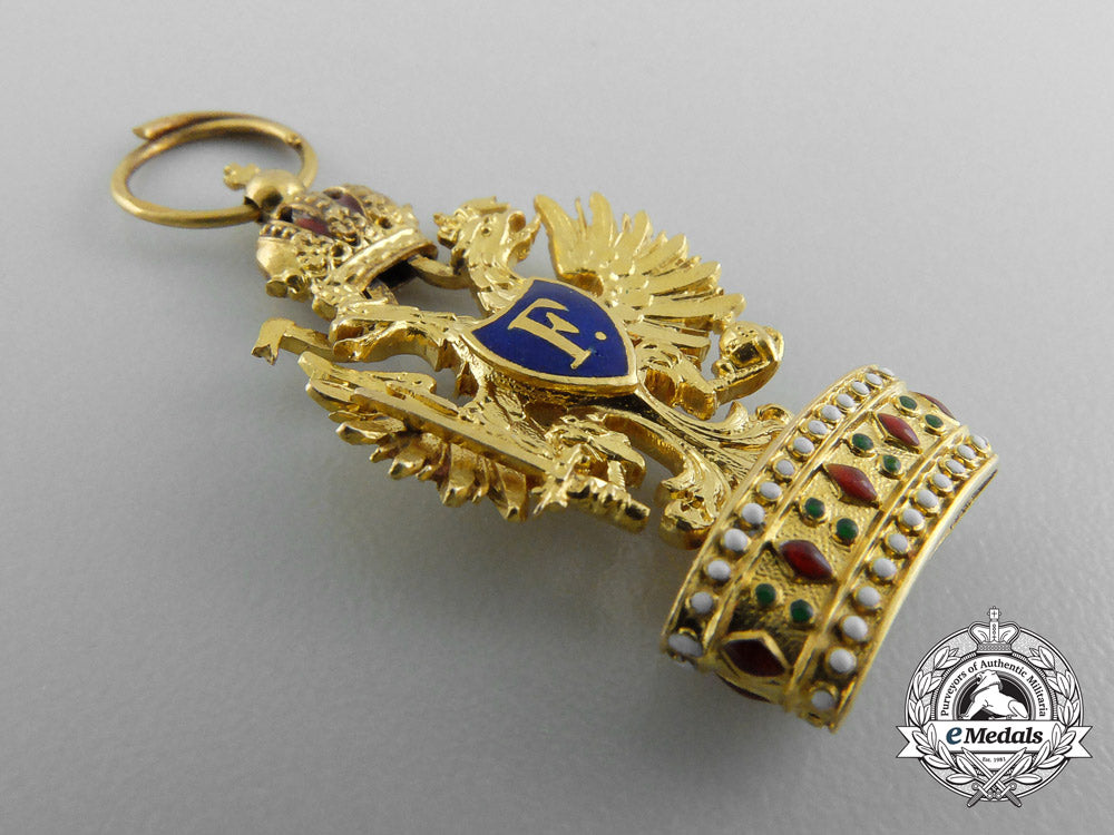 a_miniature_austrian_imperial_order_of_the_iron_crown_in_gold_by_mayer_b_2791