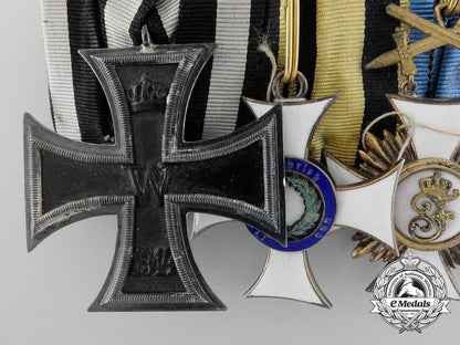 a_fine_first_war_württemberg_officer’s_medal_bar_b_2945