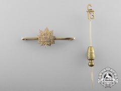 Two Gold First War Canadian Badges