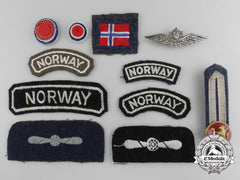 A Lot Of Second War Royal Norwegian Air Force Insignia