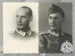 Two Period Photographs Of The Volksgruppe In Croatia