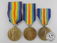 Three Canadian First War Victory Medals