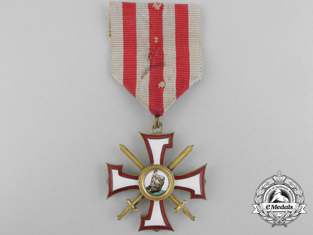 latvia._an_order_of_the_bear_slayer;_knight's_cross,_c.1940_b_4462