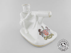 An Arcadian China "Tommy And His Machine Gun" Newcastle Upon Tyne Crested Figurine
