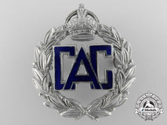 A Civil Air Guard Cap Badge; Published In Eagles Recalled By W.carroll