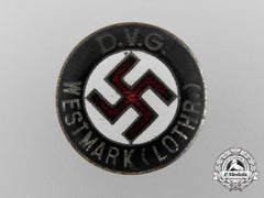 Germany, Nsdap. A Federation Of Ethnic Groups Westmark Membership Badge