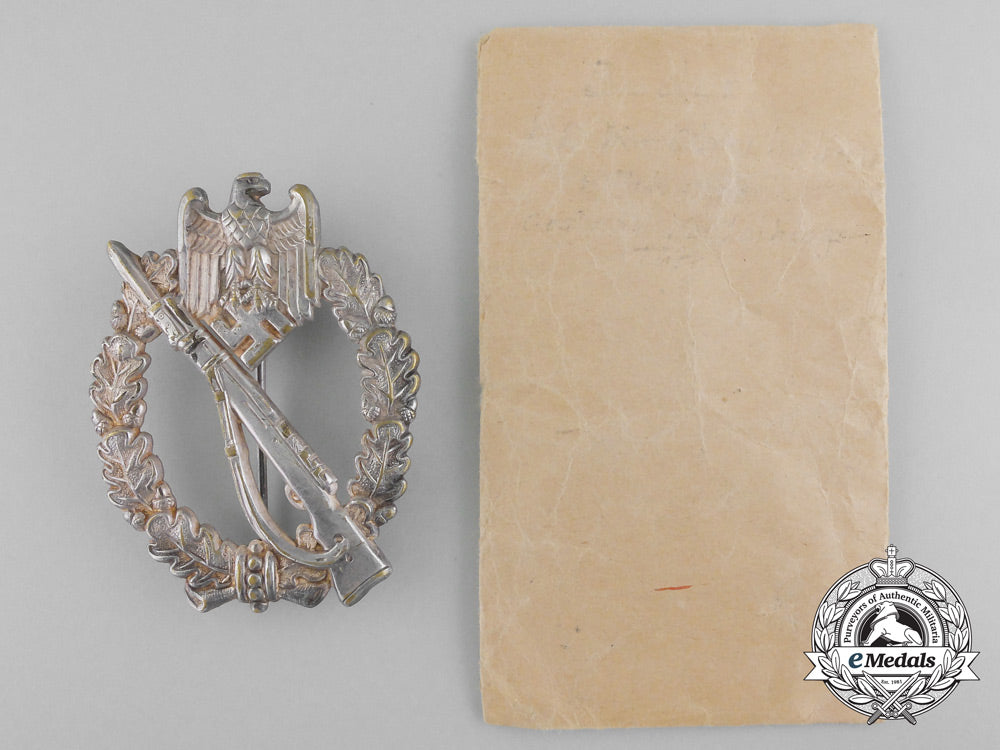 a_silver_grade_infantry_badge_with_packet_of_issue_b_4750
