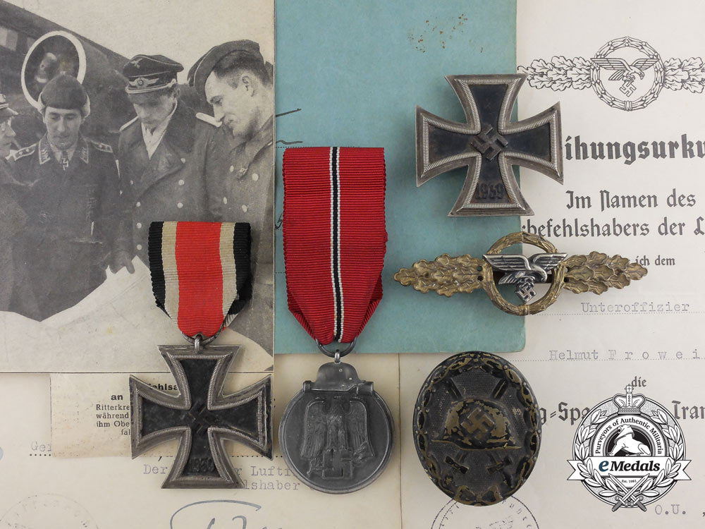 the_awards&_flugbuch_of_unteroffizier_frowein;_stalingrad_evacuation_pilot_b_4931