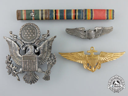 three_second_war_american_air_force_items&_ribbon_bar_b_494