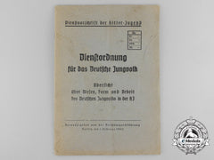 A 1941 Official Regulations Book For The German Young People