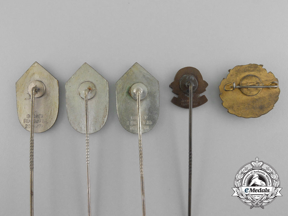 five_german_shooting_badges&_stickpins_b_5571