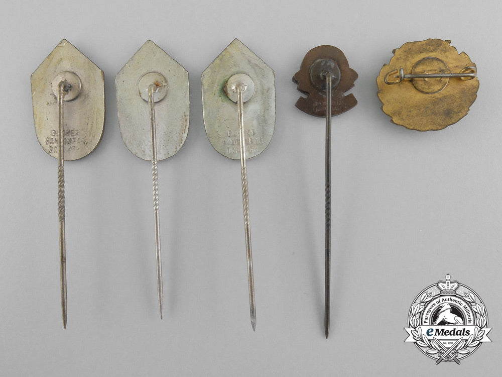 five_german_shooting_badges&_stickpins_b_5572