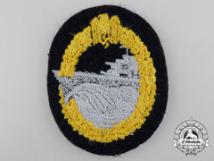 A Second War Kriegsmarine Destroyer War Badge; Cloth Version