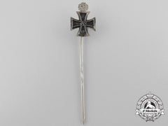A Miniature Knights Cross With Oak Leaves Stickpin