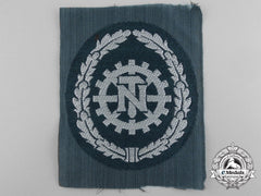 Germany. A Technical Emergency Service (Teno) Sleeve Badge