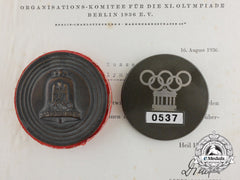 A 1936 Berlin Olympic Games Group To Albert Kosse; Olympic Games Village Employee