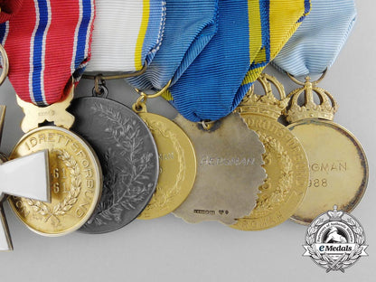 a_swedish_award_grouping_to_skier,_officer_and_sportswriter_sigfrid(_sigge)_bergman_b_6453