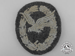 A Luftwaffe Air Gunner Badge; Cloth Version