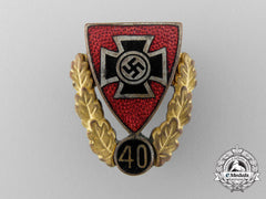 A German Veterans Association Forty Year Membership Badge