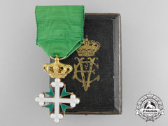 An Order Of St. Maurice And St. Lazarus In Gold With Case C.1900
