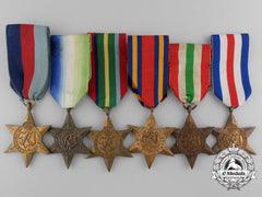 Six Second War Campaign Stars