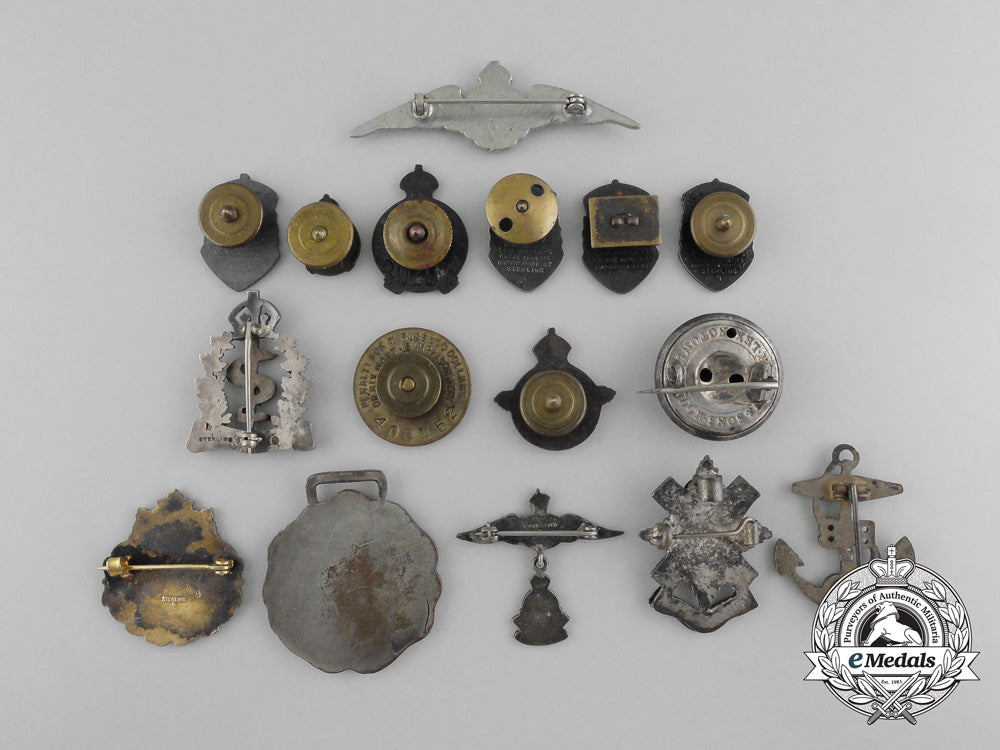 sixteen_british&_canadian_pins,_badges_and_medals_b_7164