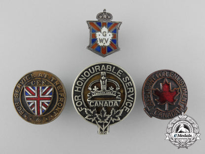 four_first&_second_war_canadian_badges_b_7320