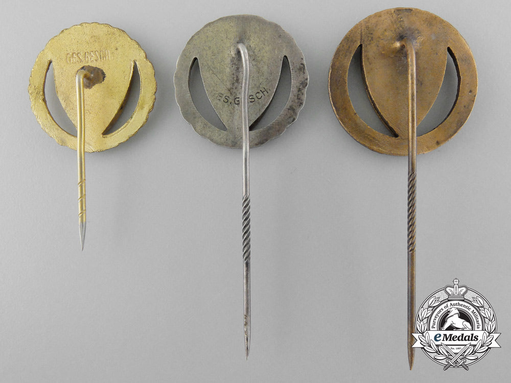 germany,_drkb._three_kyffhäuser_league_veterans_association_shooting_stickpins_b_7959