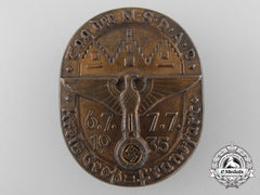A 1935 Nsdap Day Gathering At Frankfurt Tinnie