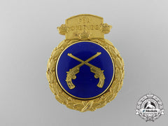 A 1933 Swedish Pistol Shooting Badge; Named