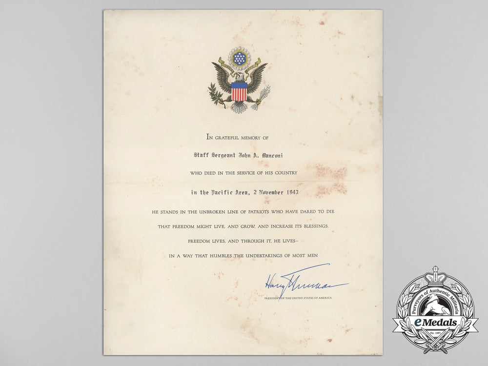 three_documents_to_staff_sergeant_john_a._manconi;_died_in_the_pacific_area,_november2,1943_b_8206