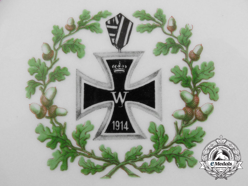 a_first_war_german_imperial_iron_cross1914_commemorative_plate_b_8232