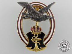An Austrian Navy Pilot's Badge; 1950'S Production