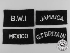 Four Royal Canadian Air Force Foreign Service Sleeve Insignia