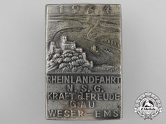 A 1934 German Labour Front “Kraft Durch Freude” Badge