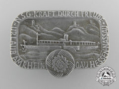A 1930’S German Labour Front “Kraft Durch Freude” Badge By E.f Wiedmann