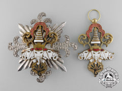 An Order Of The Million Elephants & Parasol Of The Kingdom Of Laos; Grand Cross Set Of Insignia